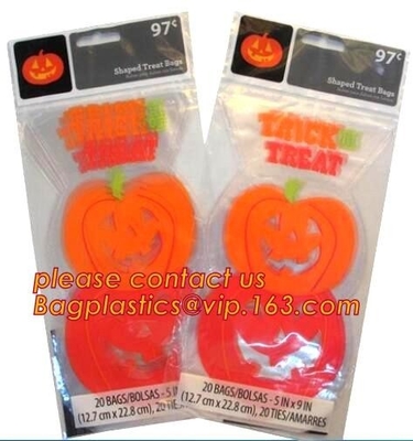 Halloween disposable tin tie paper bag/bread/popcorn/fries/chips/cookies/candies/goodies bags with  bagease bagplastics