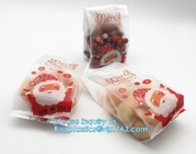 Christmas Candy Cookie Bags Cute SanHalloween Decoration Plastic Cookie Packaging Bag Self Adhesive Biscuit Bag 10*10cm,