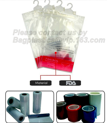 Disposable Laundry Bags , Plastic Laundry Bags Clothes Underwear Packaging