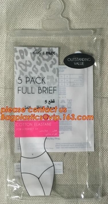 hook Zip lockkk hanger bag for travel storage clothes,reliable manufacture cheap clear plastic pvc hanger bag for underwear