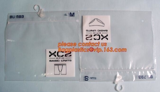 Underwear Bag White Hanger Pvc Waterproof Bag With Zip Lock Beachwear