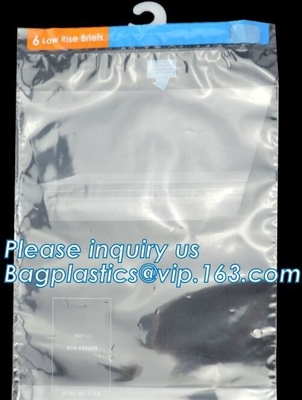 Hanger Plastic Hook Bag for Packaging on Festivals,Hanger PVC bed sheet packaging bag with buttons,Stationery Set Transp