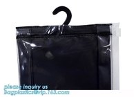 custom printed aluminum foil lined hook hanger zip lock sock packaging bag,PVC bag/PVC hook bag /PVC hanger bag for Unde