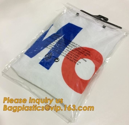 waterproof pvc swimwear bagwith hanger/pvc bikini bag/plastic bikini packaging bag plastic Zip lockkk bag swimwear  bagease