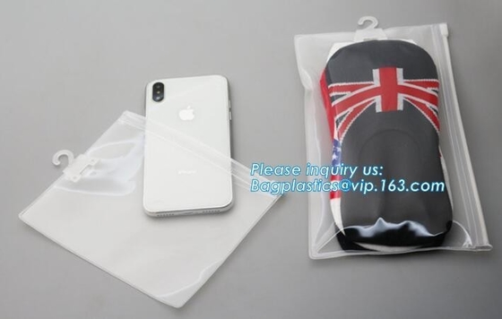waterproof pvc swimwear bagwith hanger/pvc bikini bag/plastic bikini packaging bag plastic Zip lockkk bag swimwear  bagease
