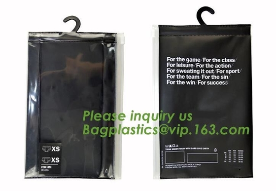 Frosted Zip lockkk bag EVA PVC hanger bag for clothes, EVA frost drawstring bag, Frosted Plastic EVA Garment Packing Bag zi
