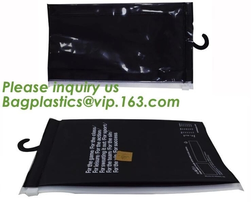 Frosted Zip lockkk bag EVA PVC hanger bag for clothes, EVA frost drawstring bag, Frosted Plastic EVA Garment Packing Bag zi