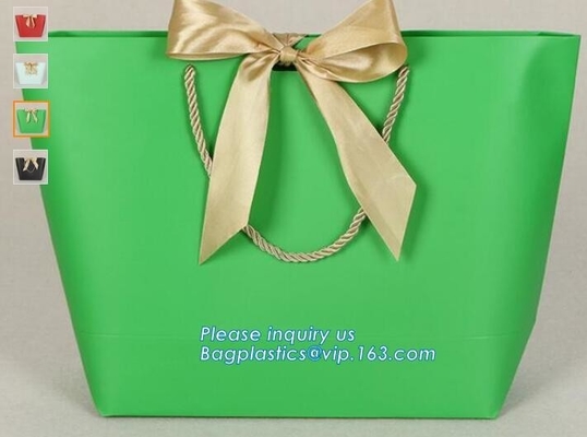 Luxury Kraft Paper flower bag paper with handle, flower carrier bag,PaperGiftBagsCarrierParty Paper Gift Shopping Bag