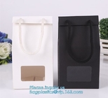 Wholesale Custom High-end luxury carrier bag shipping paper bag with Rope Handles,Retail Boutique Gift Carrier Packaging
