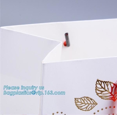 Promotion Custom Private Label Luxury Carrier Packing Hair Salon Paper Bag With Logo,Ribbon Handle Gift Carrier Custom M