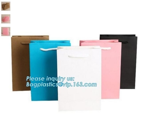 custom made high quality luxury logo gold foil full color printed carrier bags with eyelet,carrier bag for taking noodle