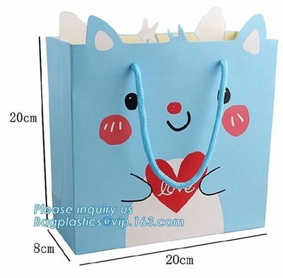 250g Custom Printed Luxury Gift Shopping Big Strong Paper Bags,Eco-friendly manufacture whole sale flower paper carry ba