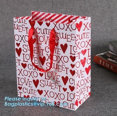 OEM production customized papaer carrier bag,kraft carrier printed gift paper bags,Fashion design luxury cloth shopping