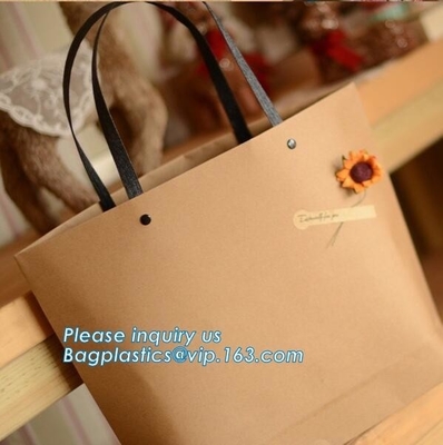 Custom Paper Bag with Logo Printed Gold Foil Stamping Paper Shopping Bag with Handle Luxury Gift Bags Carrier Bag, pack