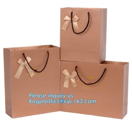 Custom Personalised Printed Small White Luxury Retail Gift Shopping Paper Carrier Bag With Handle, package, bagease pac