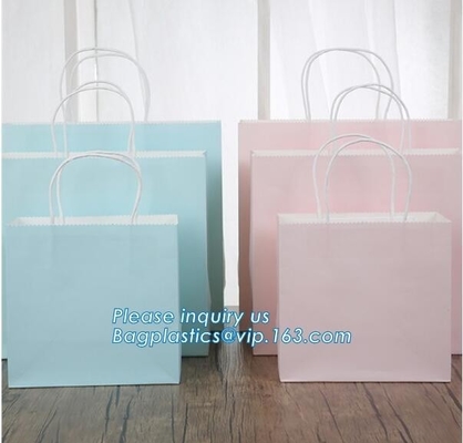 Luxury Shopping Packing Cotton Handle Custom Printed Simple Carrier Art Paper Bags With Matt Lamination, bagease, packag