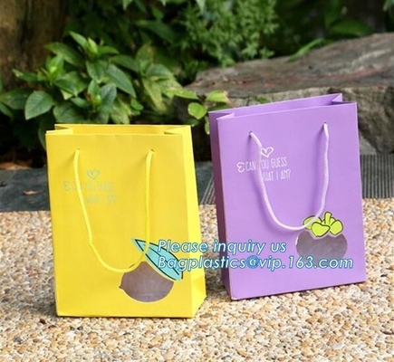 carrier bags with Spot UV, luxury retail gift bags with lamination,Fancy Customized 2 Colors Printed Luxury Paper Shoppi