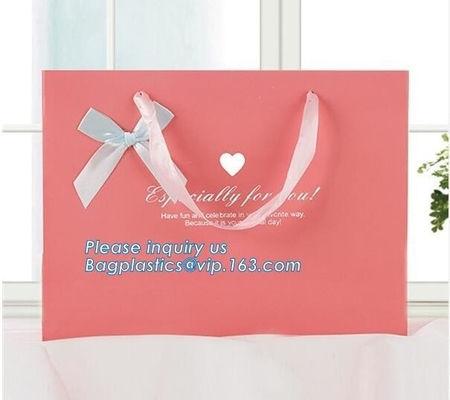 fancy luxury printed recycled party carry bag paper bag printing, carrier bag with handle,Personalised Printed Matt/Glos