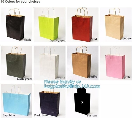 Eco Retail Packaging , Shopping Paper Gift Bag Luxury Clothes Paper Carrier