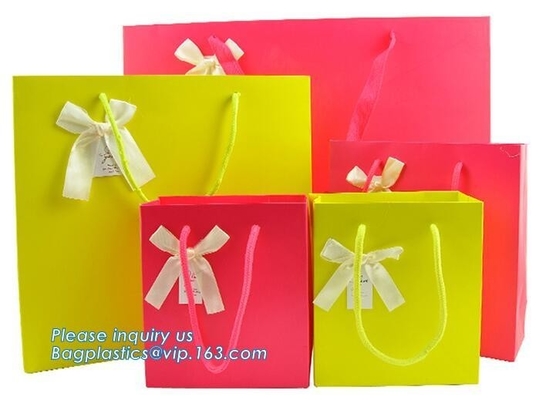 Paper Twisted Handles Eco Retail Packaging Wine Handle Package