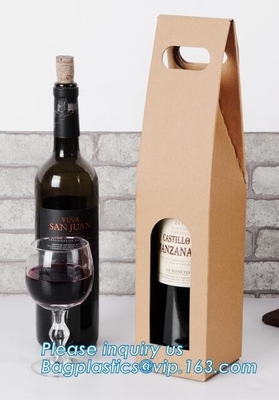 Promotional Paper  Eco Retail Packaging Wine Gift Bag For Wine Carry