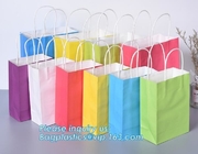 Brown Eco Retail Packaging Customized Paper Shopping EN13432 Certification