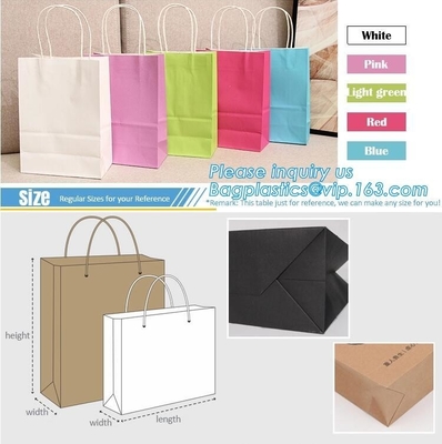 Printed Luxury Eco Retail Packaging Twisted Paper Handle Shopping Bag With Logo