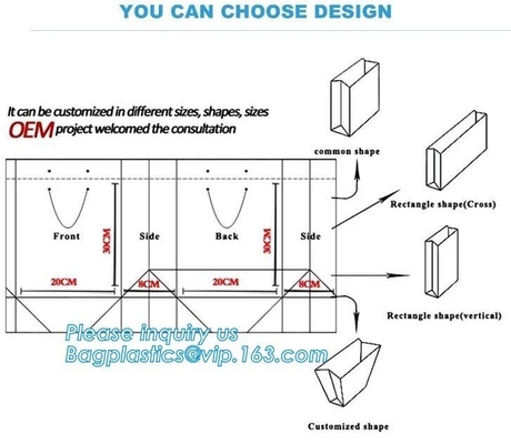Customized Luxury Eco Retail Packaging ,  Gift Paper Bag Packaging