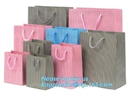 Ribbon Handle  Eco Retail Packaging Silver Stamping Contact Modern Luxury