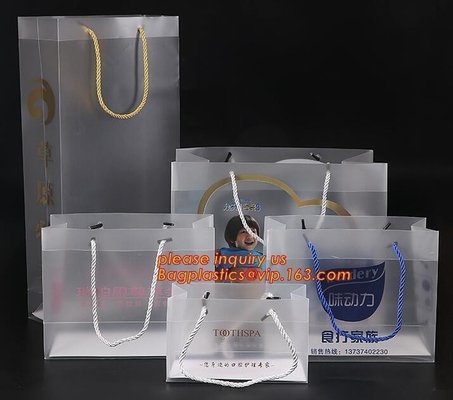 Plastic bag custom printed flower PP transparent bag with hanging ribbon,China Manufacture eco friendly customize Printi