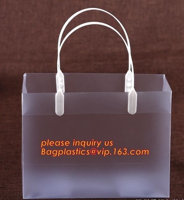 China Manufacture eco friendly customize Printing PP plastic flower carry bags with hanging for potted plant bags bageas