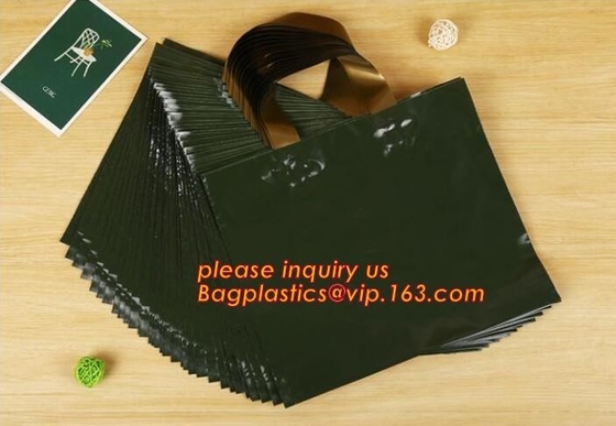 Compostable Biodegradable Cheap Soft Loop OEM Printed Custom Made Plastic Carrier Bags,Plastic Shopping Carrier Bag pack