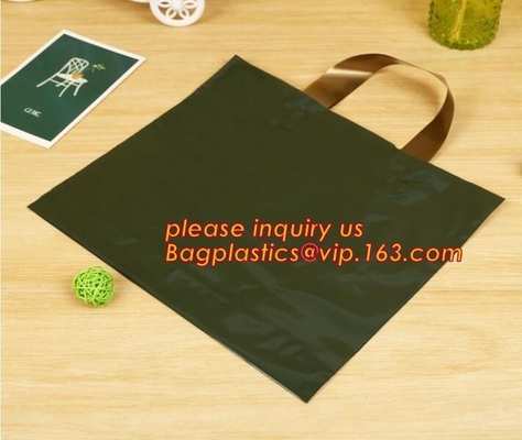 Compostable Biodegradable Cheap Soft Loop OEM Printed Custom Made Plastic Carrier Bags,Plastic Shopping Carrier Bag pack