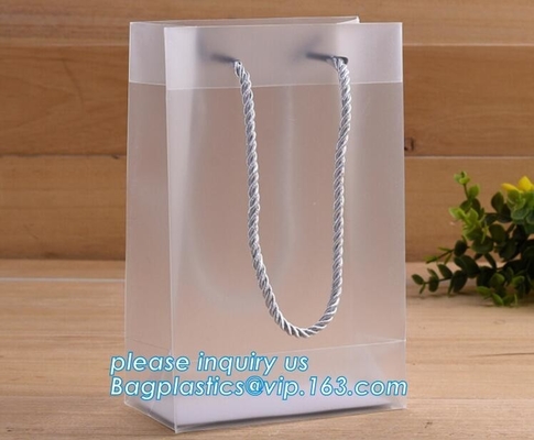 Recyclable Reusable Recycled Biodegradable Grocery Shopping Carry Bags Thick PP Hard Plastic Shopping Bags Jewelry Pack