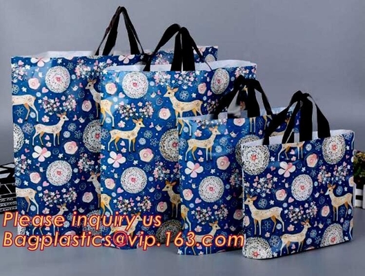 Soft Loop Handle Bag For Supermarket Shopping plastic bag manufacturer eco green bio,soft loop handle PE shopping bag