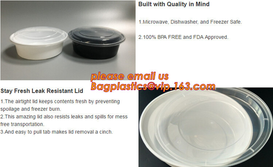 white disposable plastic salad bowl,PLA 16oz 500ml plastic - disposable salad bowl with lid,PP disposable clear plastic