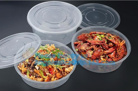 Cheap Food grade salad plastic bowl disposable plastic salad bowl,Eco-friendly white PP plastic round food container noo