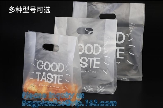 Customized Small Sealed Bakery Food Packing Poly Lined Snack Paper Bag With Clear Window For Cookies, bagease, bagplasti