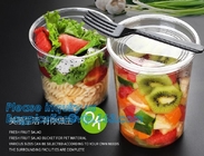 1000ML salad disposable plastic food container soup bowl noodle bowl,Food Grade Custom Transparent Disposable Plastic Fa