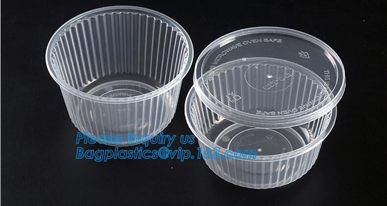 6&quot; Plastic Clear Round Food Serving Bowl,Wholesale Cheap Eco-friendly Food Grade PP Reusable Plastic Bowl bagease pac