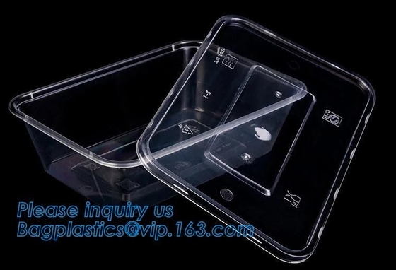 Microwave lunch bento box Eco-friendly 700ml disposable plastic pp food storage containers food take away packaging box