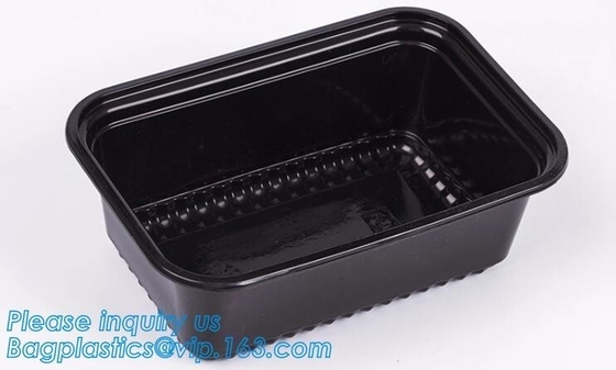 takeaway food container disposable plastic lunch bento box,square PLA plastic food container,fast food package essential