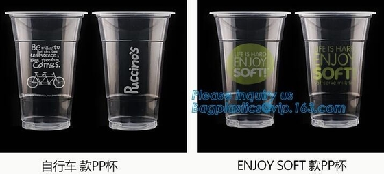 Food grade 12oz 375ml cold drink transparent biodegradebale PET disposable plastic cup/airline plastic drinking cup