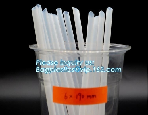 PLA Plastic Biodegradable Straws drinking Disposable straw Enviroment friendly Bio PLA straw,PLA straws 100% Recycled Bi