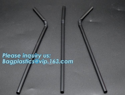 Eco-friendly biodegradable plastic drinking PLA straw PLA biodegradable disposable heat resistance drinking straw bageas