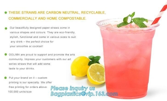 Eco Friendly Disposable Dinnerware Biodegradable Paper Drinking Straw Paper Straw Bendy