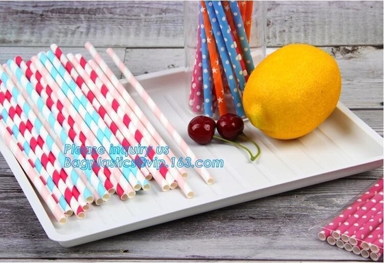 Eco Friendly Disposable Dinnerware Biodegradable Paper Drinking Straw Paper Straw Bendy