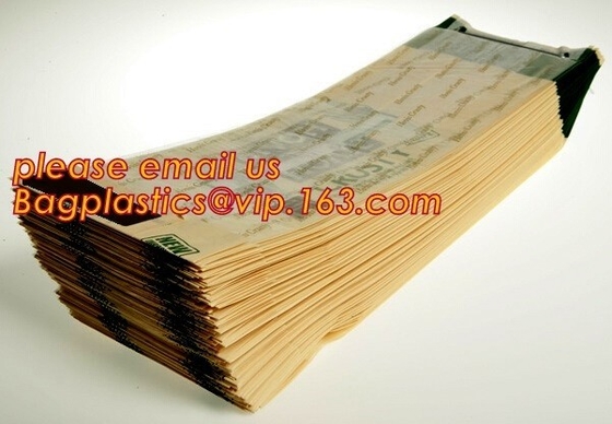 Staple Food grade kraft paper bags, stapled kraft bag, stapled bread kraft bag,kraft paper bread bags for packaging sand