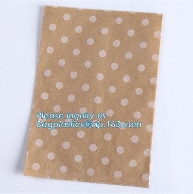 Brown Kraft Paper Bags Gift Food Bread Candy Wedding Party Bags,Foil Lined Kraft Design Paper Window Bread Bags for food