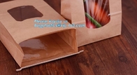 Sandwich Toast Bread Packing Bags,Personalized Baking Food Bread Packaging Disposable Kraft Paper Bag With Logo Print Fo